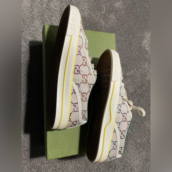 Gucci 1977 sparkle classic gg logo tennis shoes - Picture 5 of 16